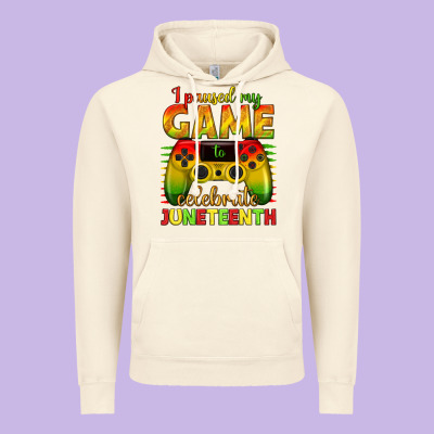 I Paused My Game Celebrate Juneteenth Vintage Hoodie Designed By Texasbilliewilder