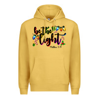 Antique Gold be the light matthew 5 14 Premium Hoodie - MaliasSmallBusiness