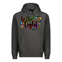Charcoal Heather be the light matthew 5 14 Premium Hoodie - MaliasSmallBusiness