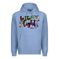 Colony Blue be the light matthew 5 14 Premium Hoodie - MaliasSmallBusiness