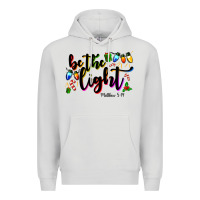 Dove Grey be the light matthew 5 14 Premium Hoodie - MaliasSmallBusiness