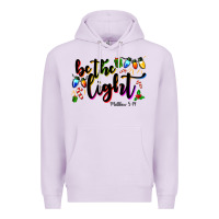 Lilac be the light matthew 5 14 Premium Hoodie - MaliasSmallBusiness