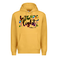 Mustard be the light matthew 5 14 Premium Hoodie - MaliasSmallBusiness