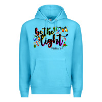 Ocean Blue be the light matthew 5 14 Premium Hoodie - MaliasSmallBusiness