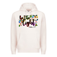 Pale Pink be the light matthew 5 14 Premium Hoodie - MaliasSmallBusiness