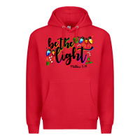 Red be the light matthew 5 14 Premium Hoodie - MaliasSmallBusiness