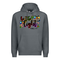 Rock be the light matthew 5 14 Premium Hoodie - MaliasSmallBusiness