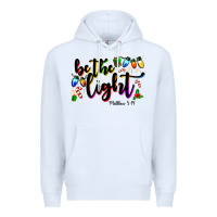 White be the light matthew 5 14 Premium Hoodie - MaliasSmallBusiness