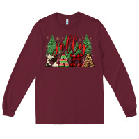 Burgundy jolly mama Long Sleeve Tee - FaDigitalArtStudio