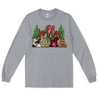 Heather Grey jolly mama Long Sleeve Tee - FaDigitalArtStudio