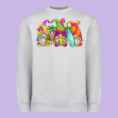 Summer Gnomes Heavyweight Sweatshirt Designed By Zillion Design Studio