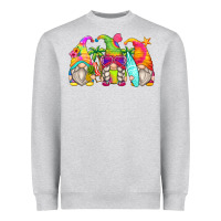 Heather Grey summer gnomes Heavyweight Sweatshirt - Zillion Design Studio