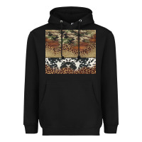 Black cowhide leopard camouflage Heavyweight Hoodie - Jasminsmagicworld
