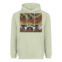 Matcha cowhide leopard camouflage Heavyweight Hoodie - Jasminsmagicworld