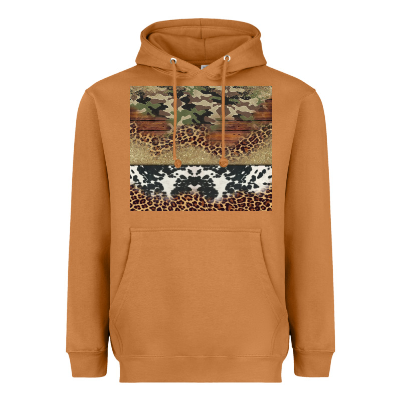 Cowhide Leopard Camouflage Heavyweight Hoodie by Jasminsmagicworld | Teevron