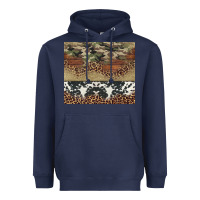 Navy cowhide leopard camouflage Heavyweight Hoodie - Jasminsmagicworld