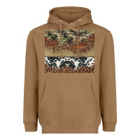 Toasted Coconut cowhide leopard camouflage Heavyweight Hoodie - Jasminsmagicworld