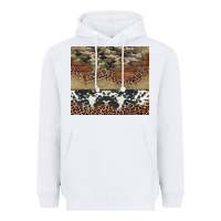 White cowhide leopard camouflage Heavyweight Hoodie - Jasminsmagicworld