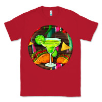 Red hispanic heritage month round earrings 2 Classic Tee - BundleAndBundleShop