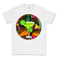 White hispanic heritage month round earrings 2 Classic Tee - BundleAndBundleShop
