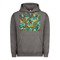 Pigment Tornado honeycomb and bees with leopard Urban Hoodie - Artiststas
