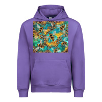 Tulip honeycomb and bees with leopard Urban Hoodie - Artiststas