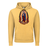 Vintage Mustard Our Lady Of Guadalupe Vintage Hoodie - RanaPortraitStore
