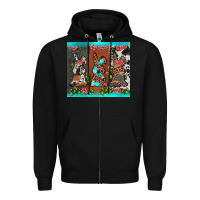 Black easter bunny's leopard cowhide cactus Zipper Hoodie - JahusDesignShop