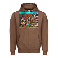 Chestnut easter bunny's leopard cowhide cactus Zipper Hoodie - JahusDesignShop