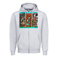 Heather Grey easter bunny's leopard cowhide cactus Zipper Hoodie - JahusDesignShop