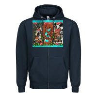 Navy easter bunny's leopard cowhide cactus Zipper Hoodie - JahusDesignShop