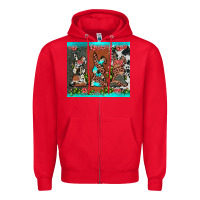 Red easter bunny's leopard cowhide cactus Zipper Hoodie - JahusDesignShop