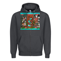 Smoke easter bunny's leopard cowhide cactus Zipper Hoodie - JahusDesignShop