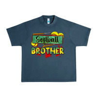 Midnight Navy softball brother Urban Heavy Tee - Zillion Design Studio