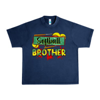 Navy softball brother Urban Heavy Tee - Zillion Design Studio