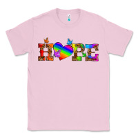 Bubblegum Pink lgbtq heart and hope Classic Tee - HRA Design Shop