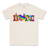 Natural lgbtq heart and hope Classic Tee - HRA Design Shop