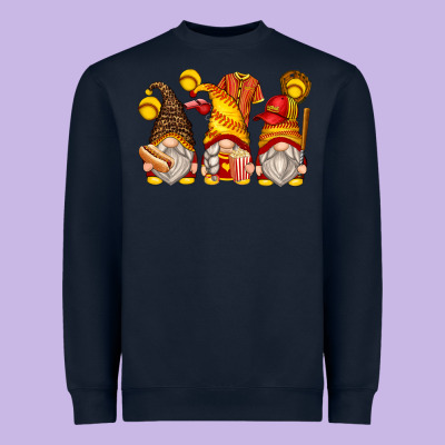 Softball Gnomes Heavyweight Sweatshirt Designed By Zillion Design Studio