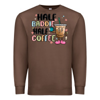 Chestnut half baddie half coffee Premium Sweatshirt - MaliasSmallBusiness