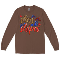 Chestnut stars and stripes Long Sleeve Tee - HRA Design Shop