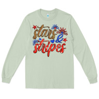 Matcha stars and stripes Long Sleeve Tee - HRA Design Shop
