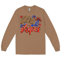 Toasted Coconut stars and stripes Long Sleeve Tee - HRA Design Shop