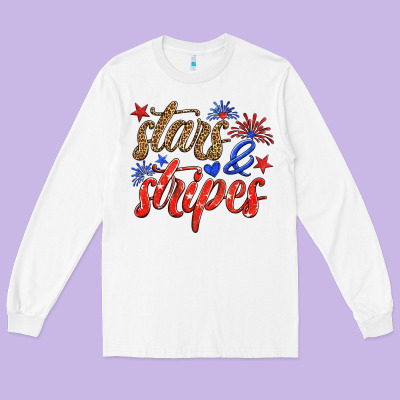 Stars And Stripes Long Sleeve Tee Designed By Hra Design Shop