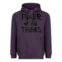 Plum Fixer Of All Things Heavyweight Hoodie - LillyAllenDesigns