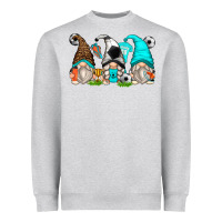 Heather Grey soccer gnomes Heavyweight Sweatshirt - Zillion Design Studio