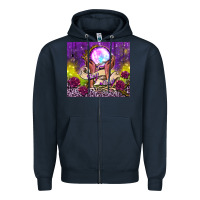 Navy stay witchy tumbler Zipper Hoodie - BundleAndBundleShop
