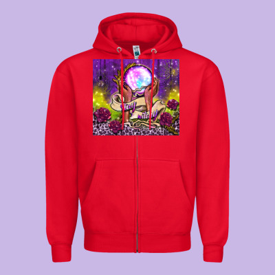 Stay Witchy Tumbler Zipper Hoodie Designed By Bundleandbundleshop