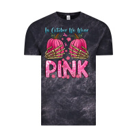Cloud Black in october we wear pink Vintage Tee - Zillion Design Studio