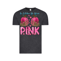 Vintage Black in october we wear pink Vintage Tee - Zillion Design Studio