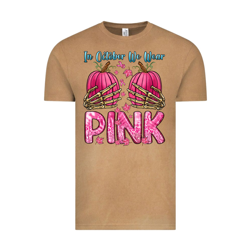 In October We Wear Pink Vintage Tee by Zillion Design Studio | Teevron